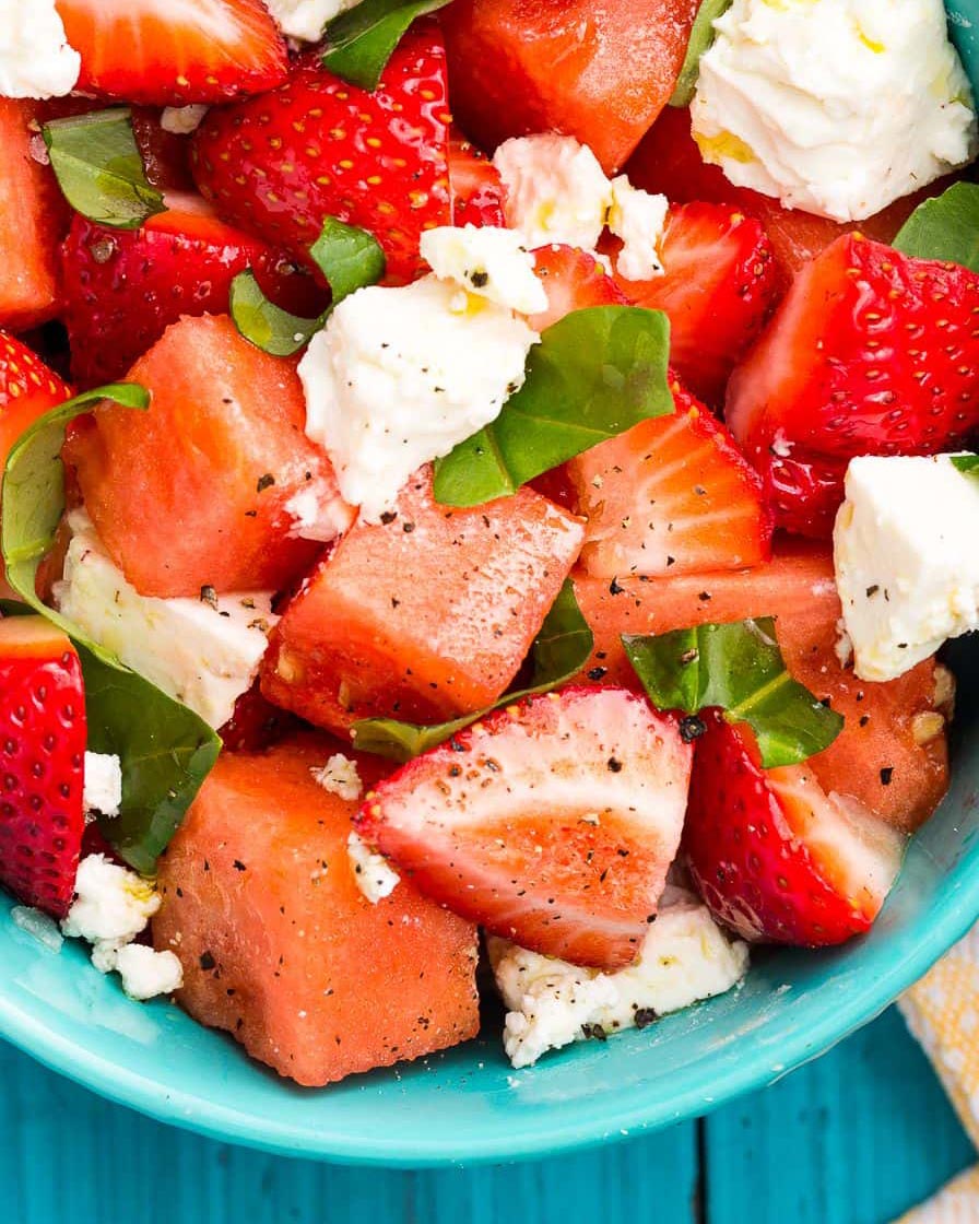 Watermelon Strawberry Caprese Salad EXIM Asian